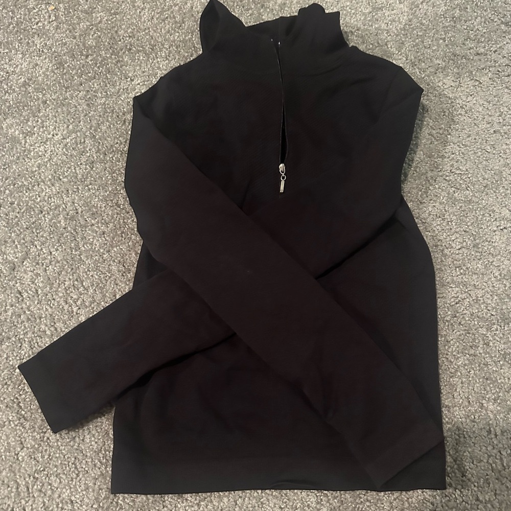 Black Quarter-Zip sportswear jacket